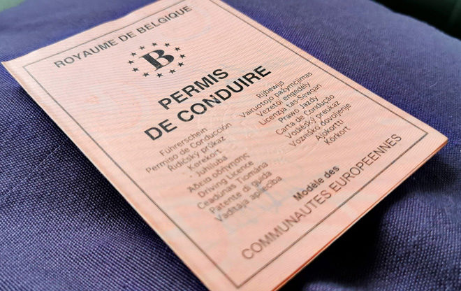 permis de conduire belge en papier