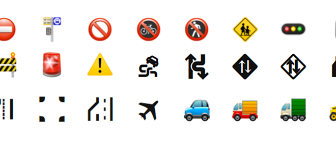 emojis circulation routière