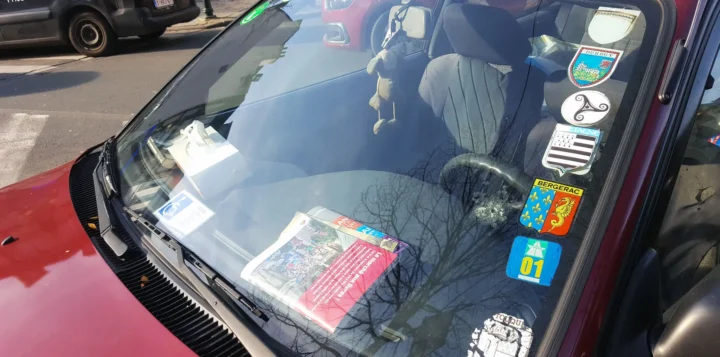 parebrise obstrué